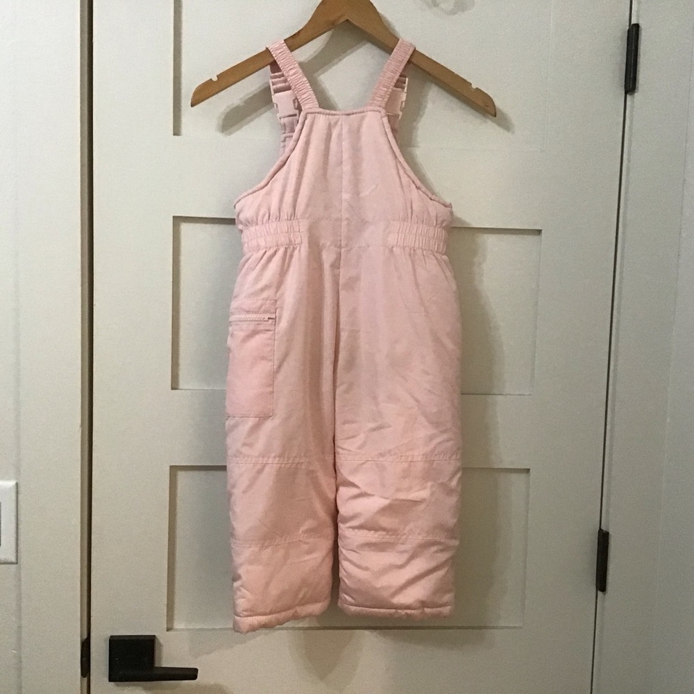 💗 3T Pink Snow Bibs – Great Condition | Carter’s - Picture 3 of 3